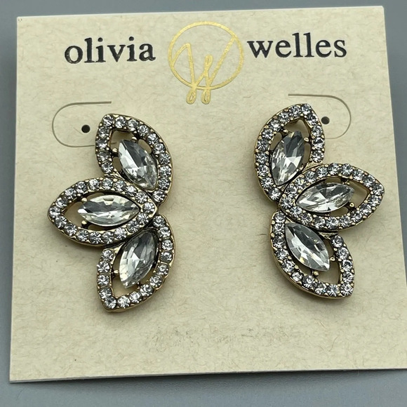 OLIVIA WELLES Dana Crystal Earrings - Picture 3 of 6